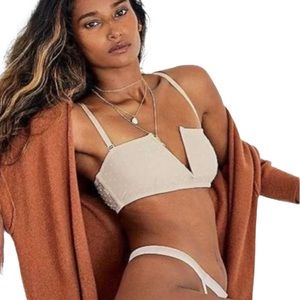 Free People Sierra Bandeau Antique Shell Size Large